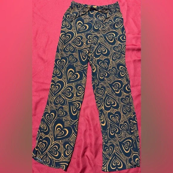 Lisa Says Gah Heart Patterned Pantsuit - Black and Orange - Picture 10 of 13